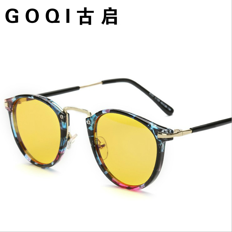 廠家新款電腦鏡 圓框復(fù)古防藍(lán)光眼鏡 電腦護(hù)目眼鏡