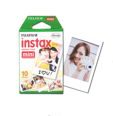 一次成像富士拍立得相機膠片白邊相紙十張每盒instax mini膠片