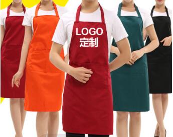 廣告圍裙定做 制服呢圍裙訂制 韓版促銷圍裙印刷logo批發(fā)工廠家