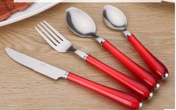 便攜不銹鋼餐具套裝批發(fā) 不銹鋼勺子西餐刀叉 兒童餐具禮品四件套