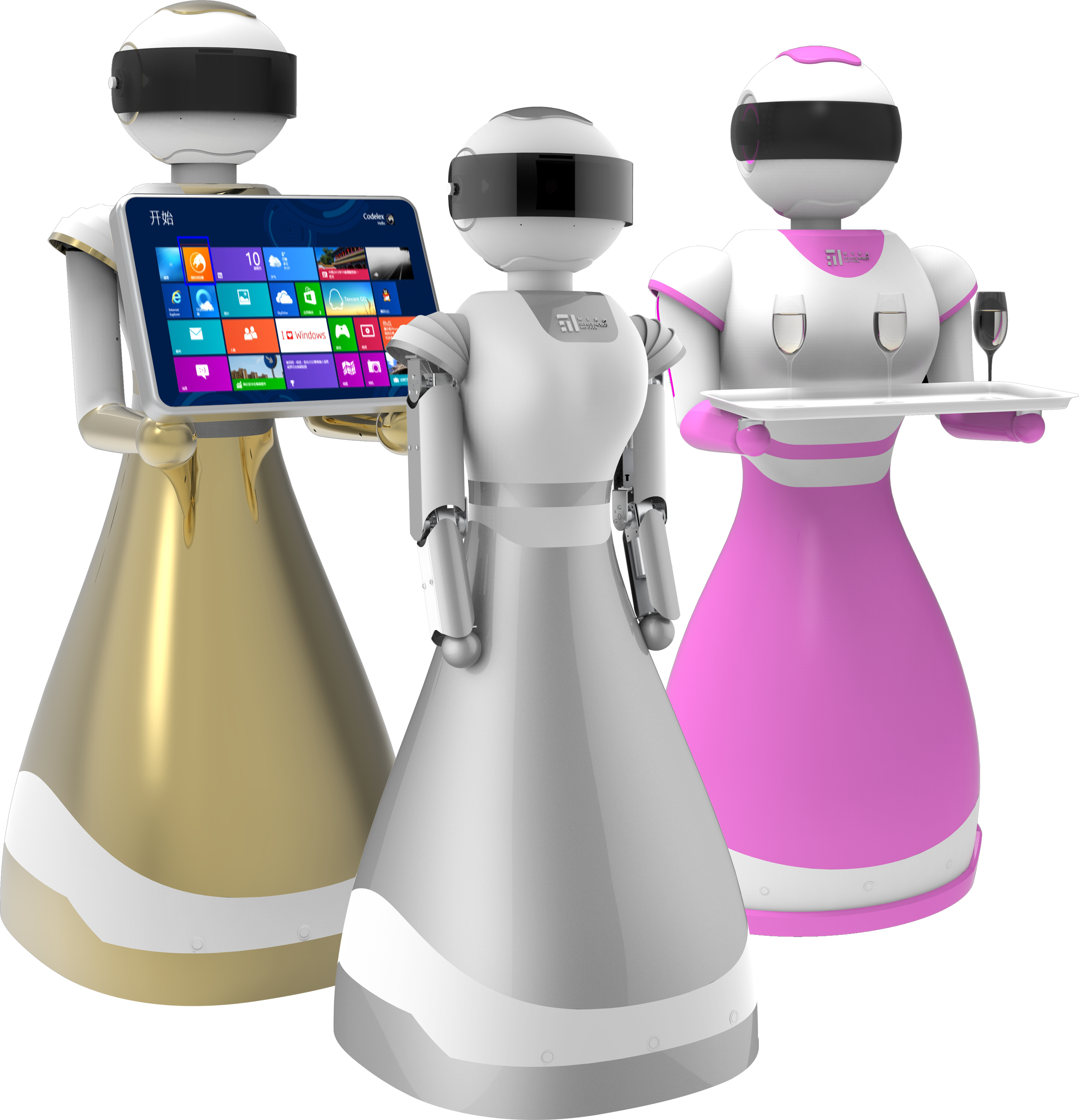 浙江奇翼科技迎賓機器人酒店機器人