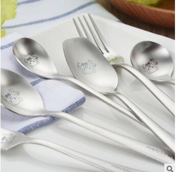 304不銹鋼韓式兒童創(chuàng)意卡通餐具 餐勺子咖啡勺 叉子廠(chǎng)家直銷(xiāo)現(xiàn)貨