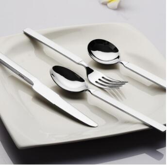 牛排刀叉勺 304不銹鋼西餐具套裝韓式刀叉三件套 可定制LOGO 304不銹鋼大漏勺