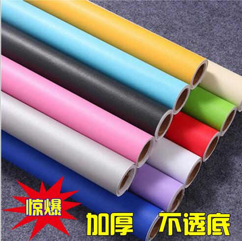 加厚純色墻紙 不透底波音墻紙 PVC自粘波音紙 淺藍(lán)色波音軟片