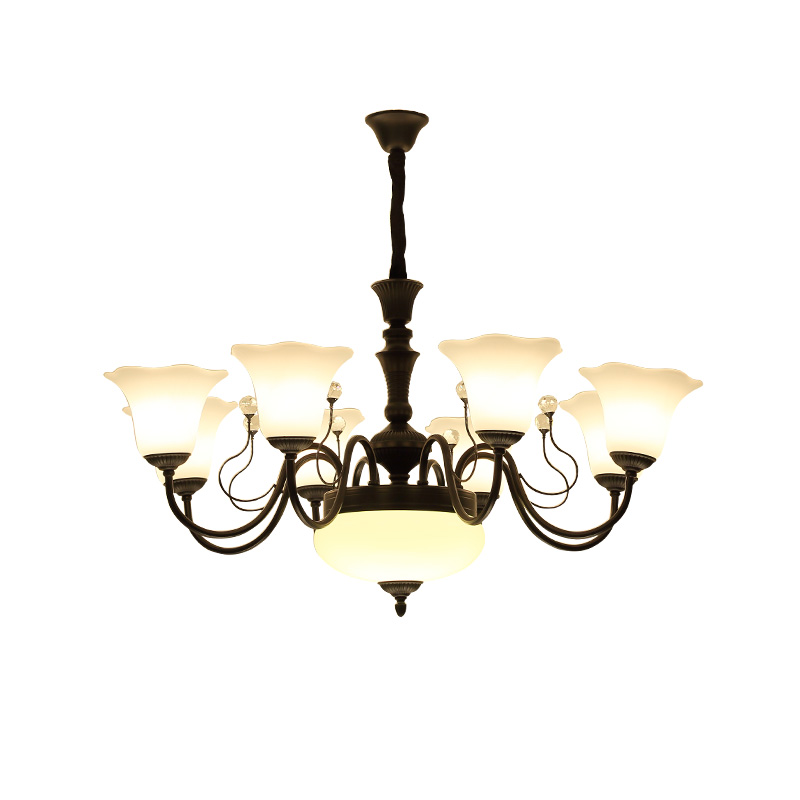 美式別野客廳吊燈、鄉(xiāng)村風(fēng)格美式客廳吊燈、創(chuàng)意LED美式客廳吊燈