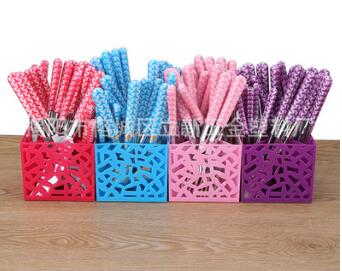 不銹鋼餐具批發(fā)勺子套裝 兒童西餐刀叉餐具套裝 戶外便攜刀叉勺子