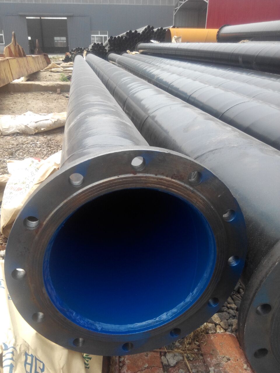 供應(yīng)盛滄DN200法蘭式涂塑鋼管