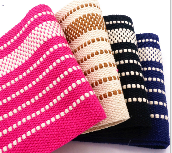 漁夫鞋面料廠家直銷 梭織棉線面料批發(fā) 透氣布料編織布供貨商