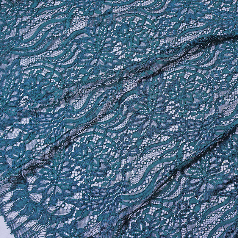 新款睫毛蕾絲面料 股線無(wú)彈服裝婚紗蕾絲布料*時(shí)尚女裝面料 yc7332