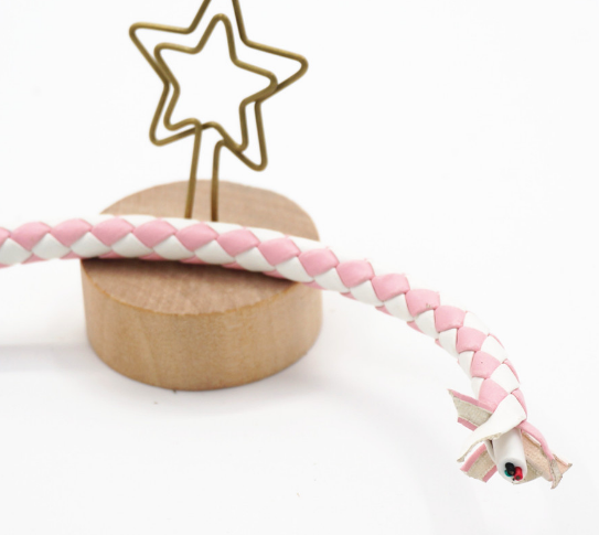 編織皮革電源數(shù)據(jù)線美觀間色格子PU包芯加工手提電腦充電線