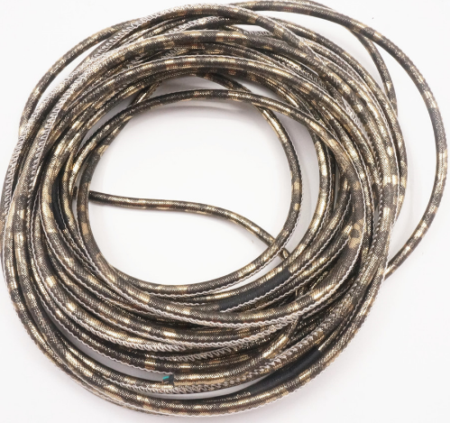 廠家直銷文藝范皮革數(shù)據(jù)線黑白蛇布PU光面豹紋漆皮車縫數(shù)據(jù)線材