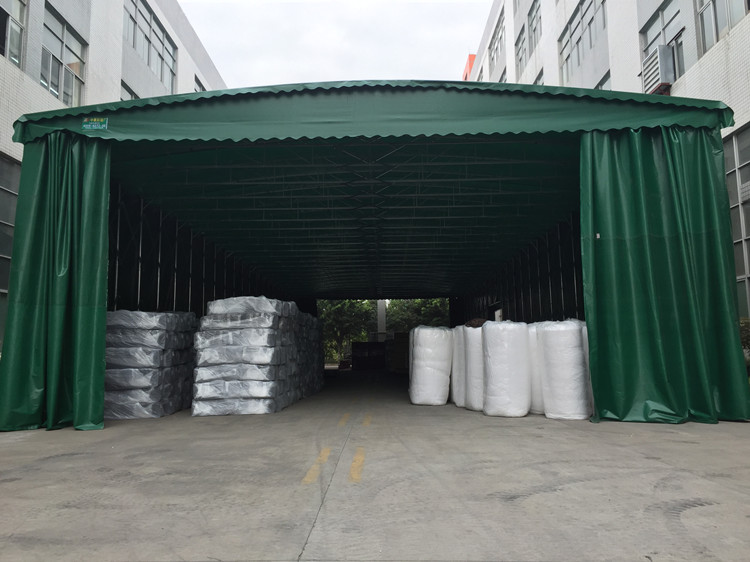 推拉棚篷布帆布防雨防曬抗老化防雨布伸縮蓬布料定做工廠直銷
