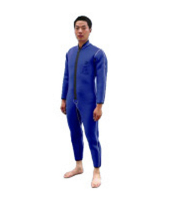 濕式連體潛水服 連體潛水衣 潛水裝備 藍(lán)色包裹鉛塊