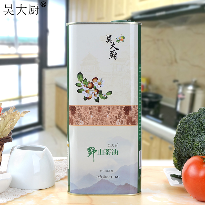 吳大廚山茶油白瓶1.6L植物油長(zhǎng)壽油 吳大廚山茶油1.6L有機(jī)純茶油