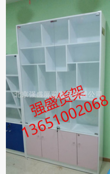 木質(zhì)貨架圖書展柜繪本館展示架圖書館書架兒童圖書展柜定做