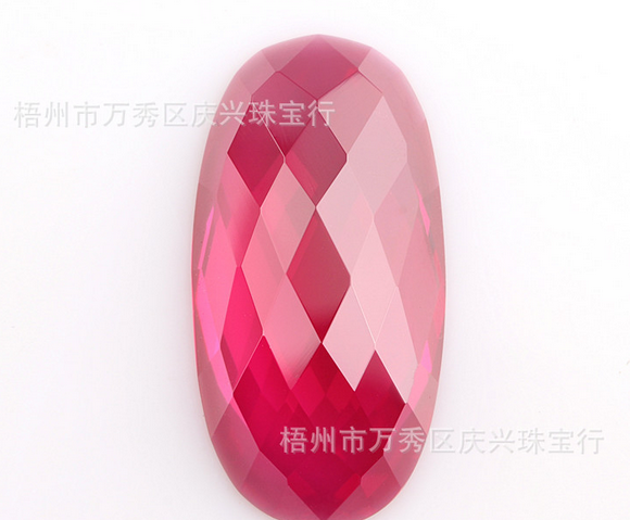 平底橢圓紅剛玉優(yōu)質(zhì)紅寶石供應(yīng)材料批發(fā)紅剛玉 多面紅剛玉