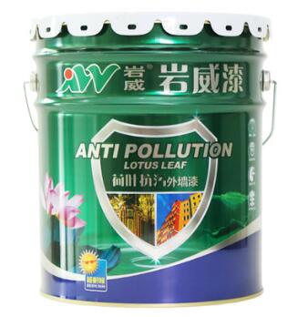 廠家直銷批發(fā)外墻*乳膠漆 巖威建筑工程防水荷葉型彈性外墻漆 巖威漆