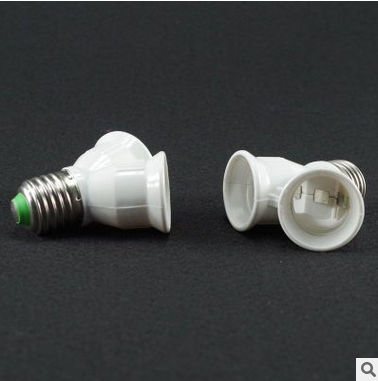 供應GGB E27-2E27轉換燈座 E27雙胞胎