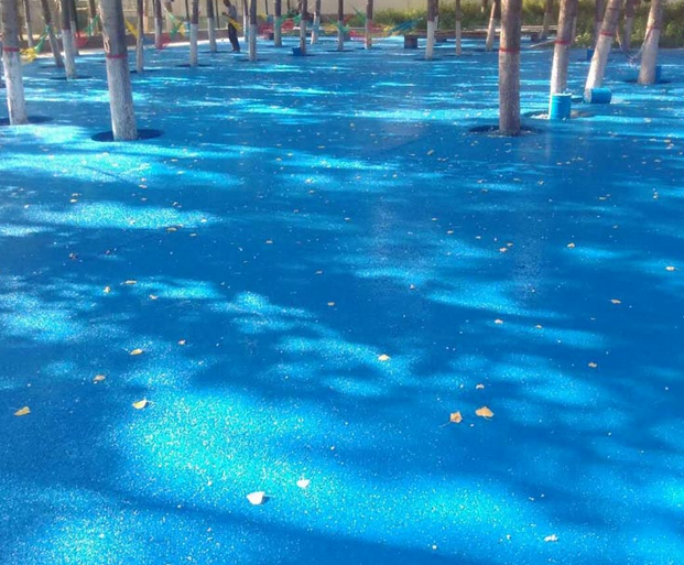 西安透水混凝土 透水地面 透水路面  彩色透水地坪