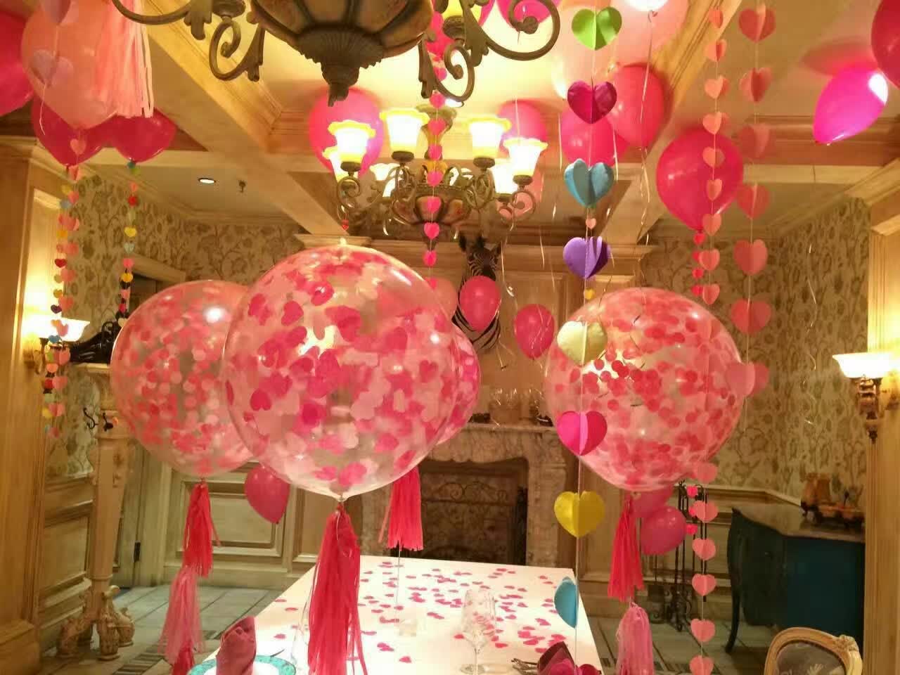 北京進(jìn)口氦氣球批發(fā) 寶寶滿月百天氣球裝飾 生日派對氣球裝飾布置