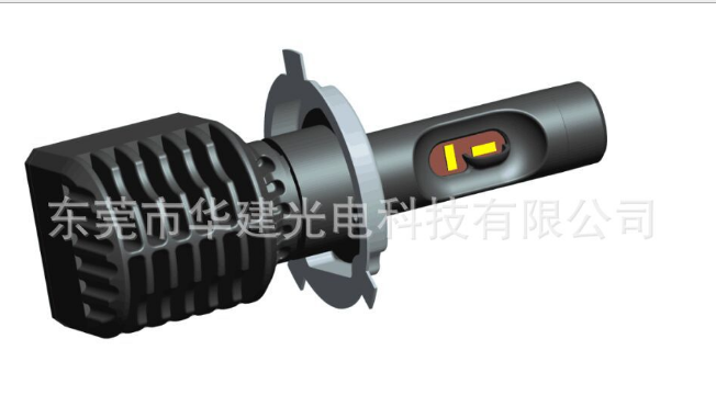 華建光電超聚光汽車LED大燈H4 超聚光LED前大燈 LED前照燈