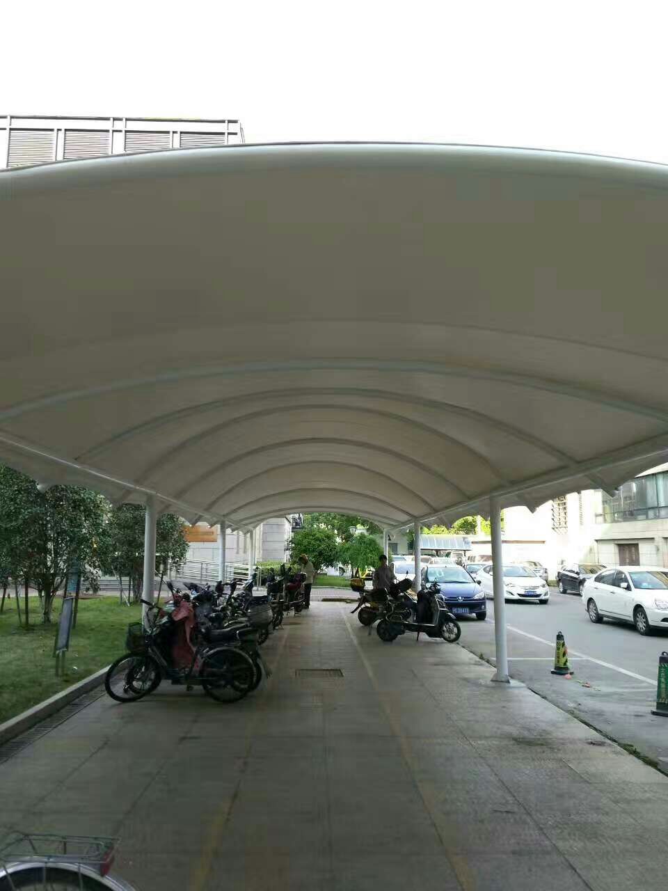 山東自行車棚安裝價格 濱州膜結構車棚訂做 泰安汽車棚生產廠家