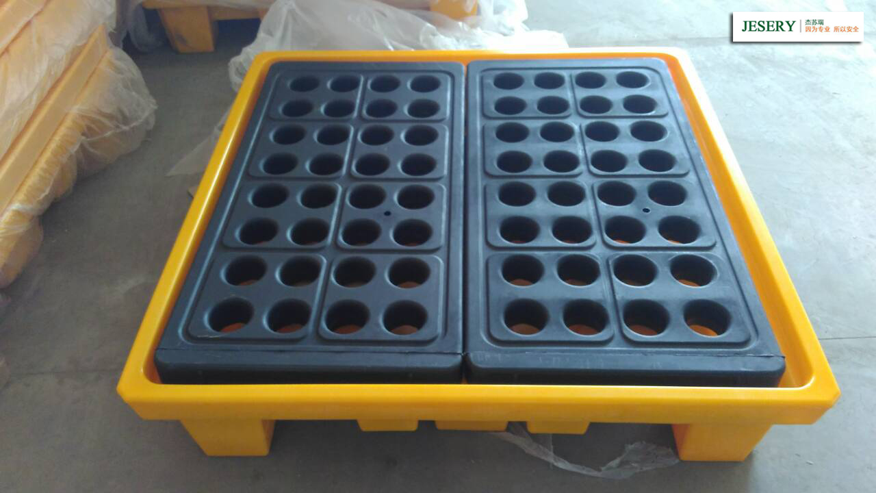 防泄漏托盤廠家/安徽防泄漏托盤/聚乙烯防泄漏托盤/四桶托盤