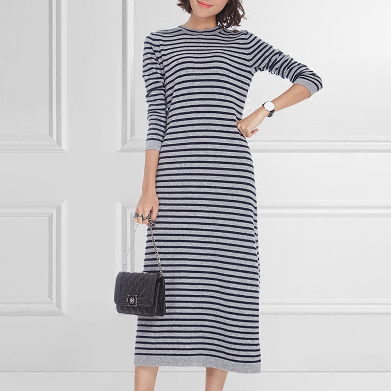 登龍緣2017年新款羊絨批發(fā)新款女士羊絨衫廠家直銷100純羊絨連衣裙爆款