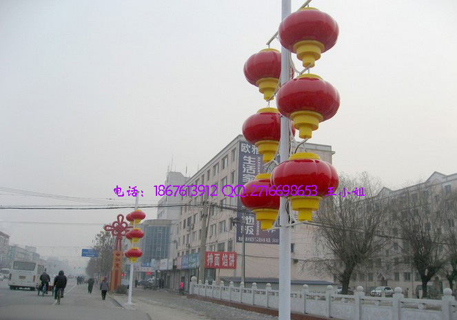 LED燈籠城市道路亮化紅燈籠安裝在燈桿的紅燈籠哪里有賣