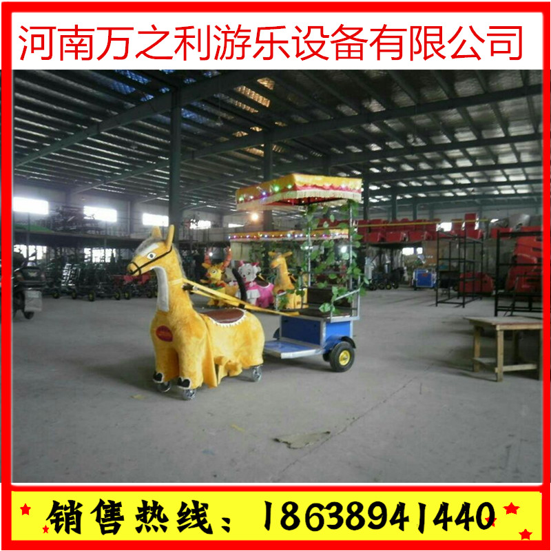 機(jī)械人蹬車機(jī)器人拉車 廣場戶外親子車毛絨動物電動三輪車 兒童電瓶車帶棚燈