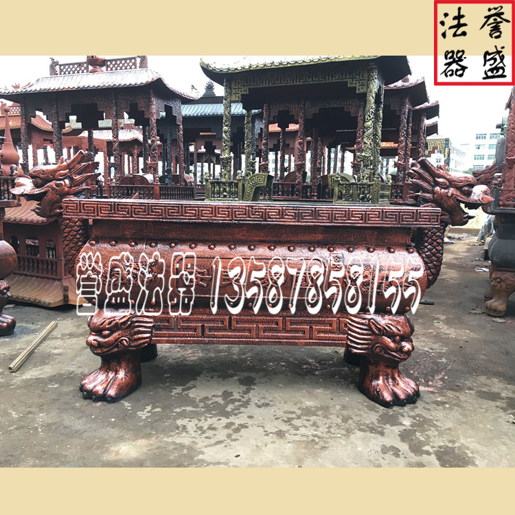 *定做 長(zhǎng)方形龍耳香爐，長(zhǎng)方形平口香爐報(bào)價(jià)，圖片真實(shí)