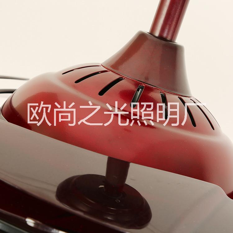 新款中式復(fù)古隱形風扇燈 無噪音吊扇燈 酒店臥室客廳餐廳風扇吊燈 f6011