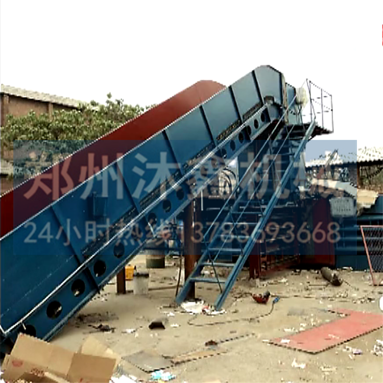 紙箱打包機(jī) 熱銷(xiāo)液壓120型廢品塑料打包壓塊機(jī) 全自動(dòng)臥式廢紙箱青貯打捆機(jī)