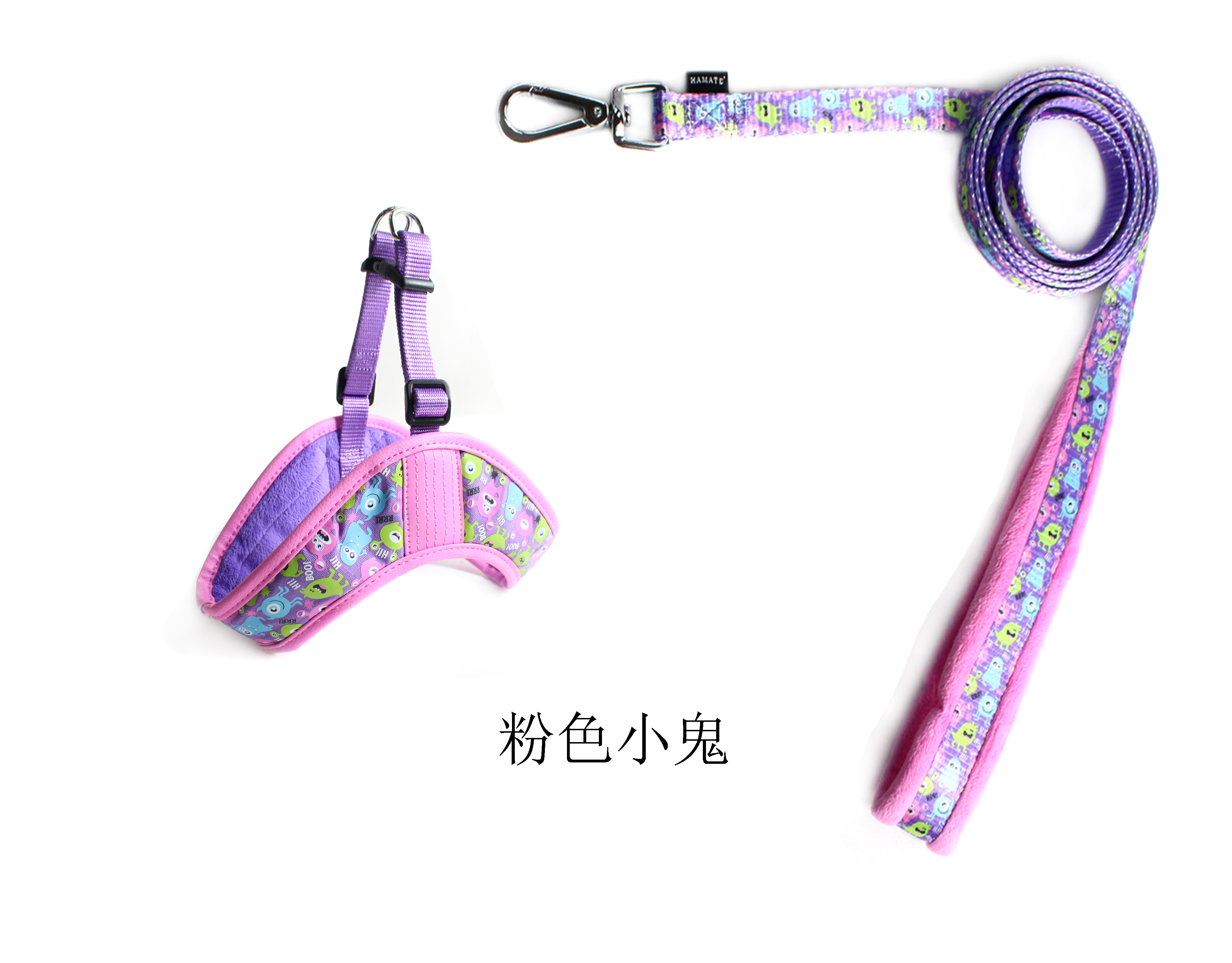 專業(yè)廠家生產*超柔布小中大型犬寵物三角胸背+牽引繩套裝有現(xiàn)貨寵物用品套裝 超柔布套裝