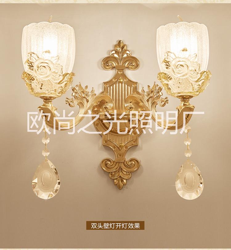 歐式吊燈 歐式鋅合金大氣水晶吊燈 奢華簡歐餐廳臥室客廳燈批發(fā) 6067