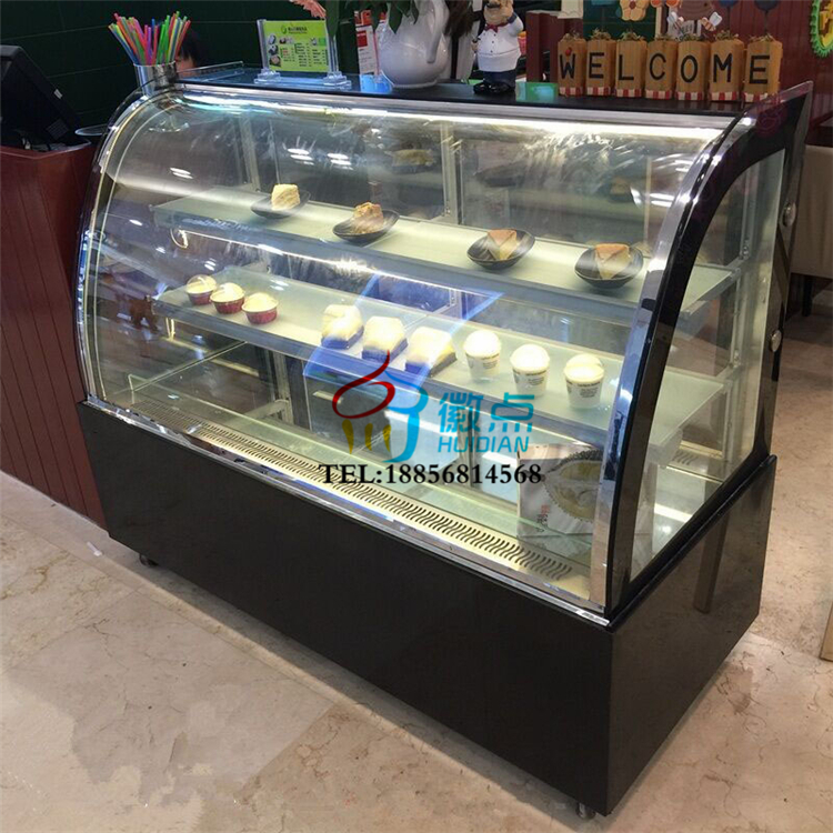 徽點(diǎn)  單弧型后開門蛋糕柜，蛋糕保鮮柜廠家直銷，甜品展示柜，蛋糕立式冷藏保鮮柜