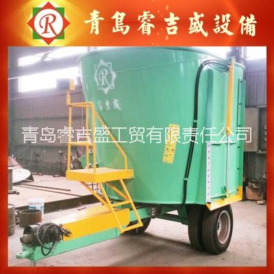 牛飼料加工設(shè)備_固定tmr牛飼料攪拌機(jī)-睿吉盛
