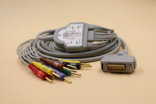 適用于福田FX-7402心電圖機(jī)導(dǎo)聯(lián)線，動(dòng)態(tài)心電導(dǎo)聯(lián)線