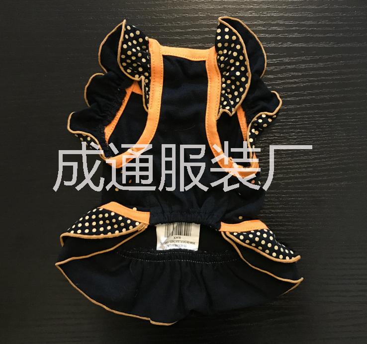 廠家直銷寵物衣服服裝 萬圣節(jié)骷髏荷葉邊狗衣服 寵物狗衣服批發(fā)