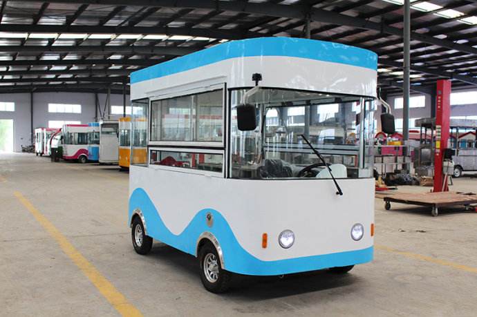 電動 小吃車多功能電動餐車流動四輪美食