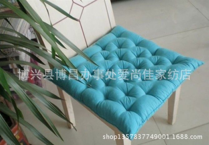 純棉老粗布加厚辦公室學(xué)生餐桌坐墊 純棉老粗布加厚坐墊純色坐墊