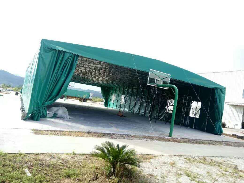 長(zhǎng)沙專業(yè)定做推拉蓬收縮蓬移動(dòng)雨棚 遮陽棚停車棚物流棚大型工地棚廠家直銷