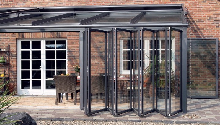 鈦鎂鋁合金折疊門|客廳斷橋折疊門