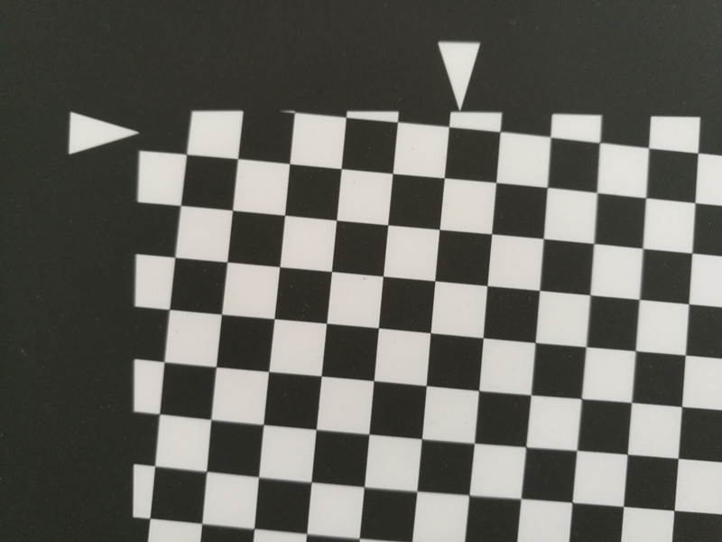 棋盤式畸變測試卡