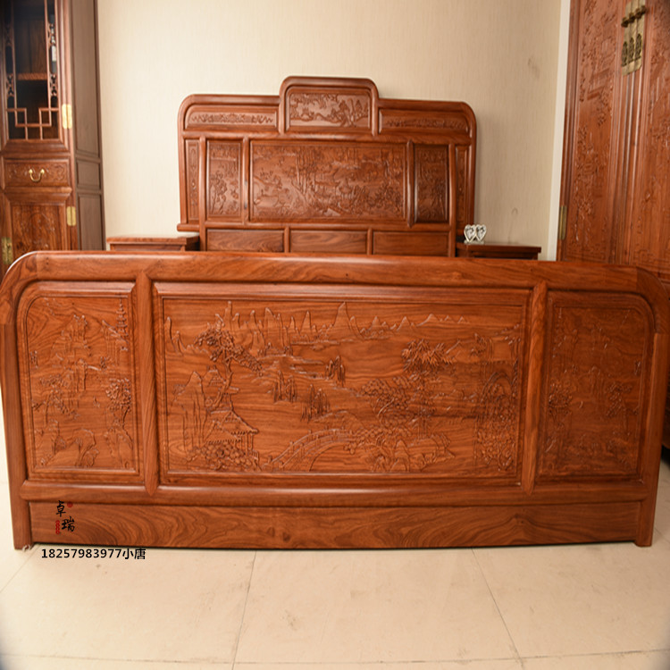 供應(yīng)山西仿古家具* 山西仿古家具*廠家批發(fā) 東陽紅木大床批發(fā) 非洲花梨大床組合 實木大床