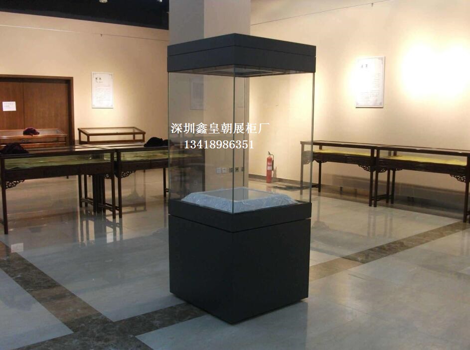 深圳博物館展柜定做，深圳收藏品展柜制作工廠，可做遙控平移門博物館展柜