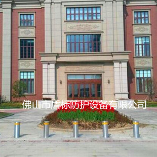 盾標(biāo)防護(hù)生產(chǎn)半自動(dòng)升降*，步行街防撞升降伸縮*