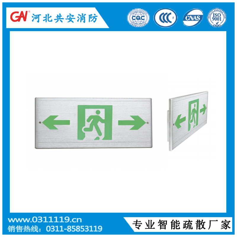 嵌墻雙向標志燈具疏散指示燈具集中電源集中控制疏散指示燈具