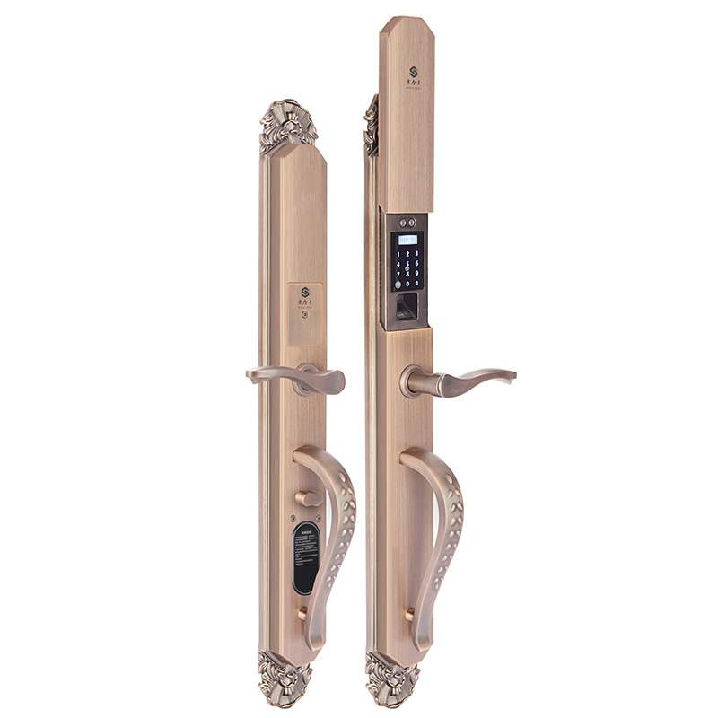 L8866F 豪力士別墅大門鎖 手機(jī)APP智能家居聯(lián)動密碼指紋鎖雙開別墅智能鎖  L8866F智能鎖