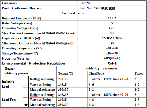 廠家供應3840超聲波喇叭 驅(qū)鼠器超聲波喇叭3840 深圳3840廠家